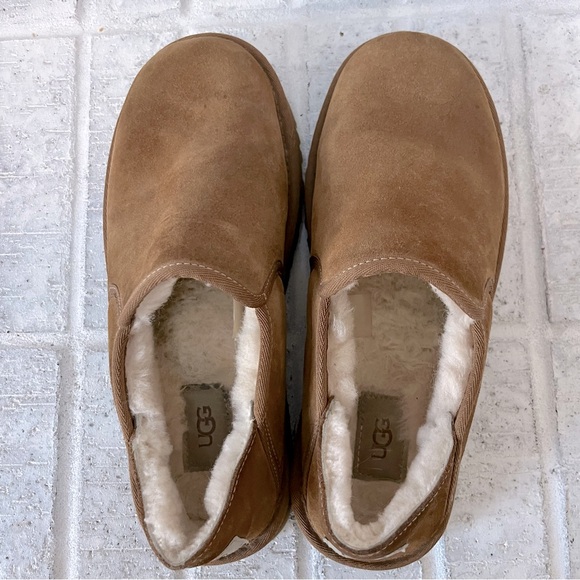 UGG Men's Kenton Suede Slippers in Chestnut - Picture 6 of 14